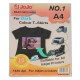 Jojo inkjet Photo Paper For Dark Colour T-Shirts A4 / 10 Sheets